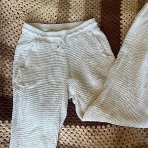 SOLD Donni Waffle Pant in White